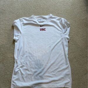 Nike White USC Dri-Fit Tee